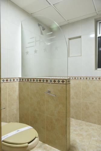 Vonios kambarys apgyvendinimo įstaigoje Hotel Atizapan
