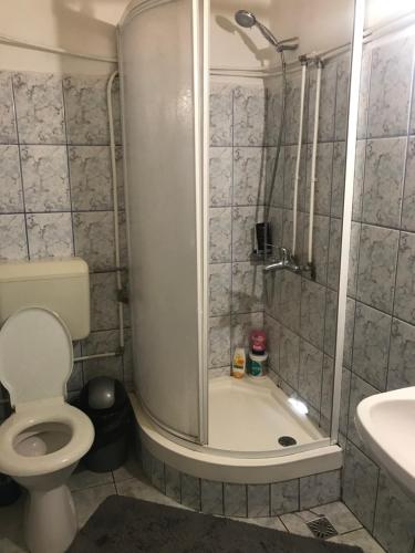 Koupelna v ubytování Cabana MonteRio