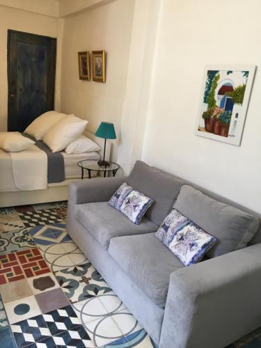 Posezení v ubytování Chao Mamá Hostal