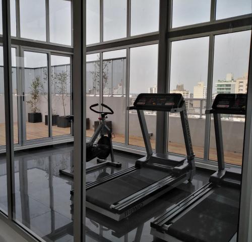 Fitness centrum a/nebo fitness zařízení v ubytování Amerian Rafaela Hotel