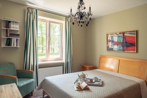 Χώρος καθιστικού στο Lake & Library boutique Hotel