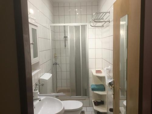 Koupelna v ubytování Ferienwohnung Poganz
