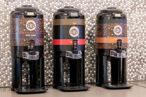 three bottles of beer sitting on a table at Extended Stay America Suites - San Ramon - Bishop Ranch - East in San Ramon