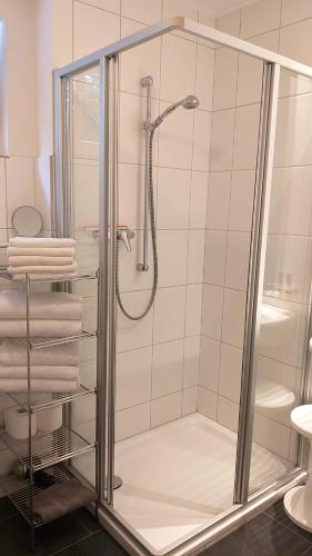 Koupelna v ubytování Attika Ferienwohnung Merk