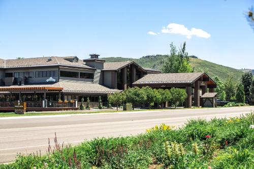 a building on the side of a road at Park City Peaks in Park City