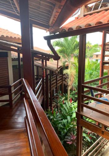 Κήπος έξω από το Hotel Rio Huallaga