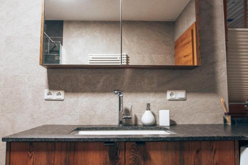Kuchyňa alebo kuchynka v ubytovaní Appartment Helmblick