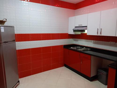 Kuchyň nebo kuchyňský kout v ubytování apartement 5 residence oulad touimi