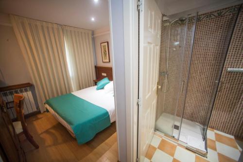 Koupelna v ubytování Hotel Alba