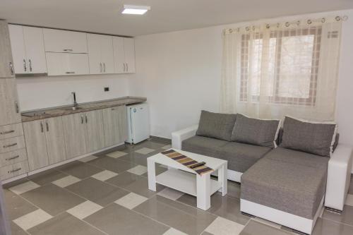 Kuchyň nebo kuchyňský kout v ubytování Leonida Resort