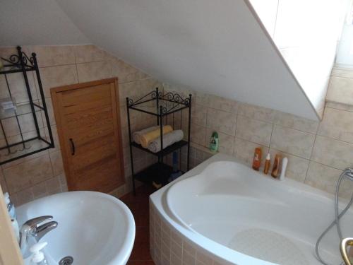 Koupelna v ubytování Apartment Gliha