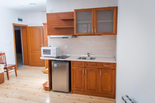 Η κουζίνα ή μικρή κουζίνα στο Guest House Lŭgŭt
