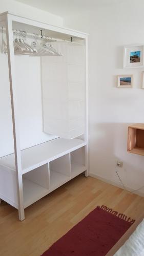 Ένα ή περισσότερα κρεβάτια σε δωμάτιο στο Ferienwohnung Betula