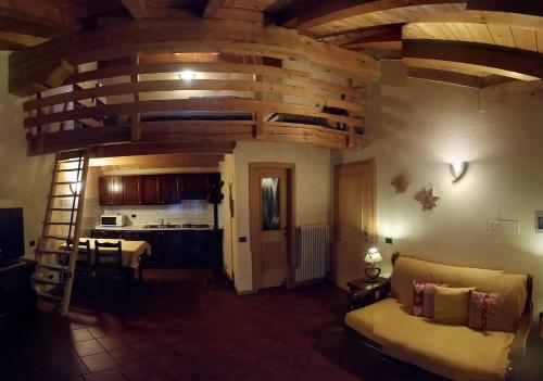 Posezení v ubytování Residence Ruetoreif