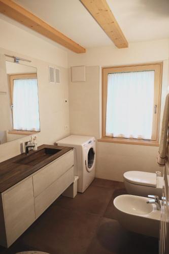 Ένα μπάνιο στο Alpine Home Fiemme