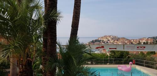 Πισίνα στο ή κοντά στο AdeleBeppe "The SeaView"