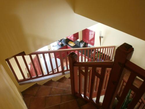 an overhead view of a staircase in a house at Little Palace in Toulon