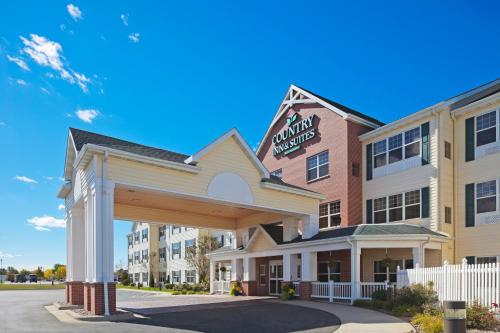 a rendering of the front of a hotel at Country Inn & Suites by Radisson, Appleton North, WI in Little Chute