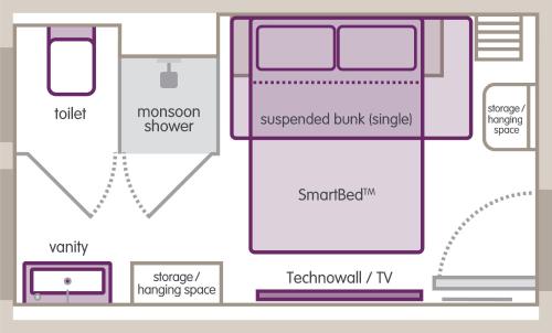 a schematic diagram of apticory system at Yotel San Francisco in San Francisco