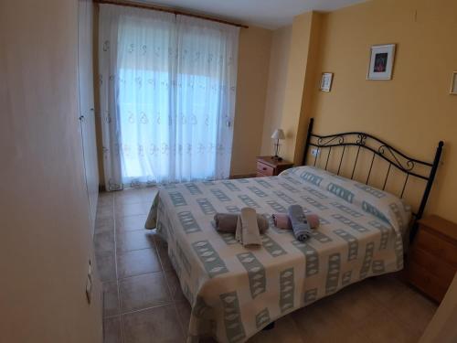 Posteľ alebo postele v izbe v ubytovaní Urbanización Sueños de Denia II apto 2 habitaciones