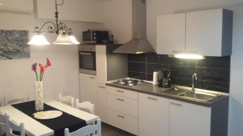 Virtuve vai virtuves zona naktsmītnē Apartments Martinović