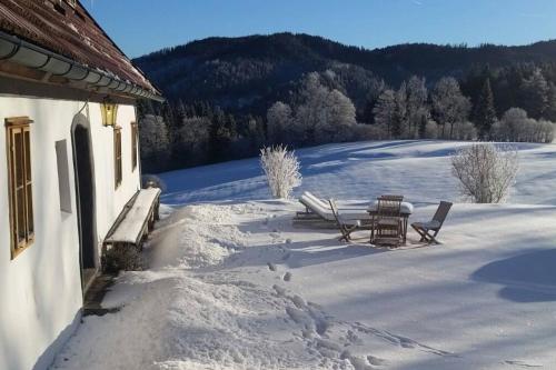 Chalet Hinterbreiteneben semasa musim sejuk