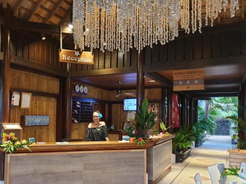 Hall ou réception de l'établissement Maitai Bora Bora