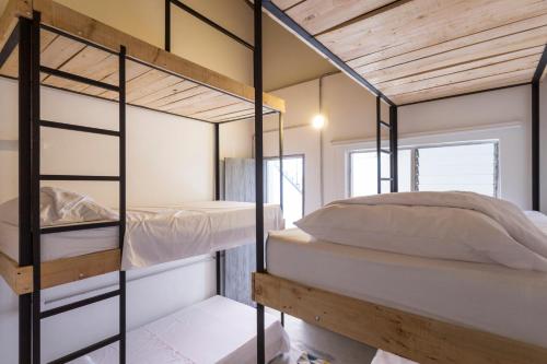 Двухъярусная кровать или двухъярусные кровати в номере Gastón Coliving