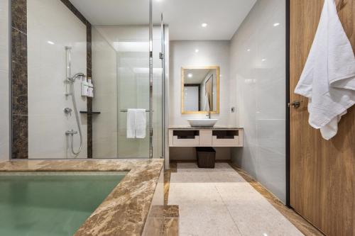 Koupelna v ubytování Chuang-tang Spring Spa Hotel