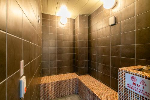 A bathroom at Hotel Wing International Select Kumamoto