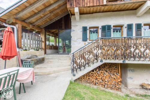 Μπαλκόνι ή βεράντα στο Chalet la griotte