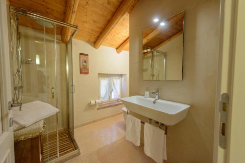 Koupelna v ubytování B&B Corte Jago