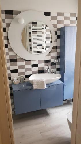 Kúpeľňa v ubytovaní Bilocale indipendente a pochi passi dal mare di Rimini