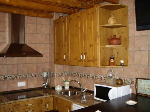 A kitchen or kitchenette at Refugio La Covatilla I,II,III y IV