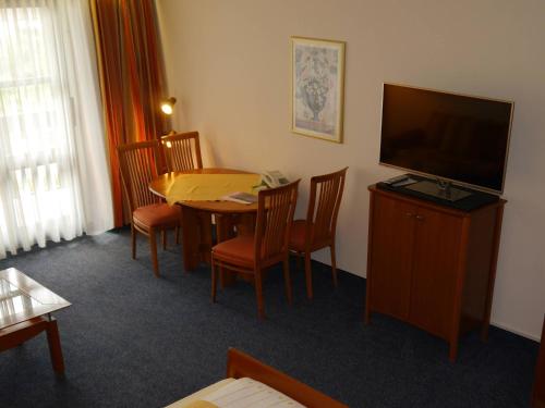 TV a/nebo společenská místnost v ubytování Hotel Fortuna