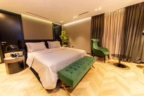 Postel nebo postele na pokoji v ubytování Hotel Unik