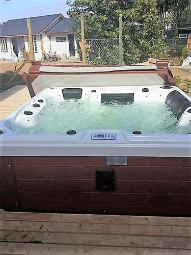 a jacuzziificialificialificialificialificialificialificialificialificialificialificial at Casa Tunquen VIP in Tunquen