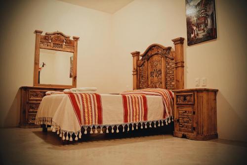 Cama o camas de una habitación en HOTEL SAN JUDAS