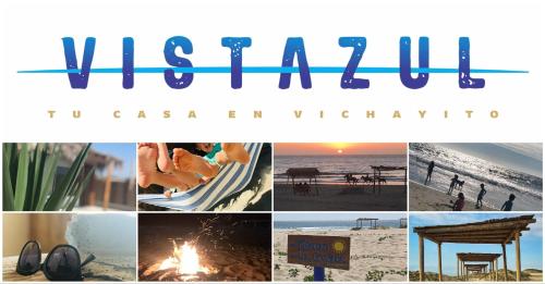 un collage de fotos con las palabras vikiil en Vistazul, en Vichayito