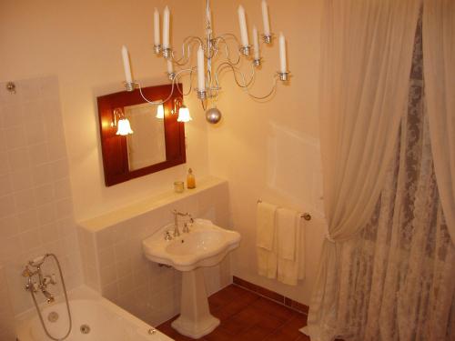 Koupelna v ubytování Villino Bianca