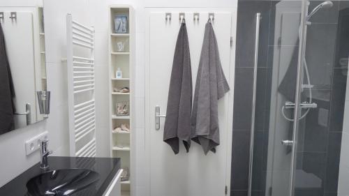 Koupelna v ubytování Ferienwohnung Tulpenweg