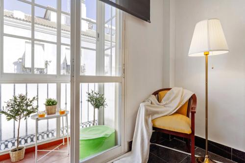 Postel nebo postele na pokoji v ubytování Spacious centre apartment in Málaga