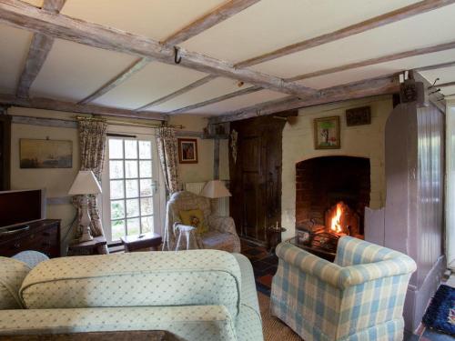 A seating area at Cwmmegan 