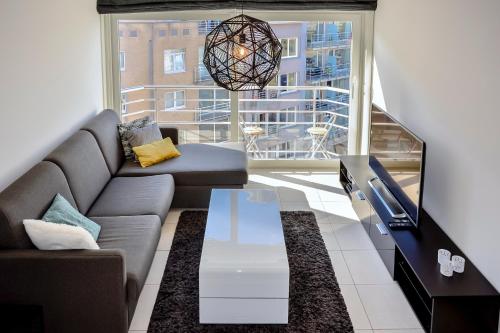 Ein Sitzbereich in der Unterkunft Lumina Suite Seaview & Garage