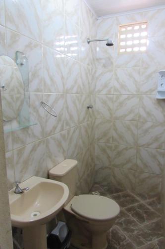 Koupelna v ubytování Pousada Pé de Serra Baturité