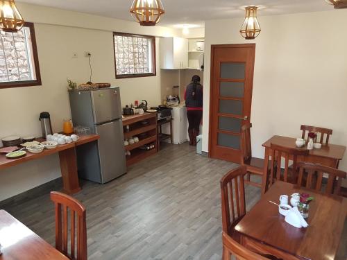 Kuchyň nebo kuchyňský kout v ubytování Hotel La Posada de Francisca