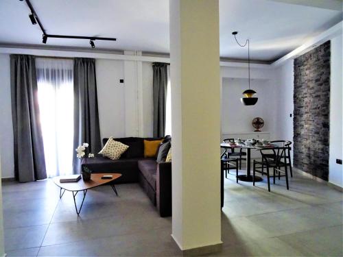 Prostor za sedenje u objektu Joy Luxury Apartment near Acropolis