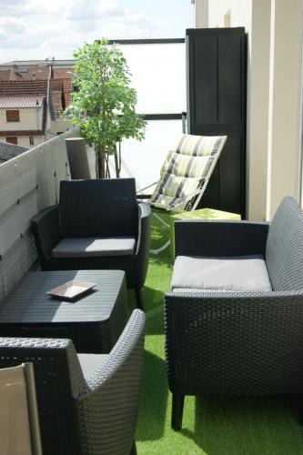 Victoria-T2-41m2-Balcon, wifi, linge, produits, ménage inclus