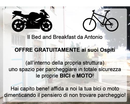 a flyer with a picture of a motorcycle and a bike at Bed and Breakfast da Antonio - Orgosolo in Orgosolo