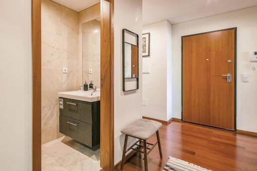 Bilik mandi di Charming Bonfim Penthouse